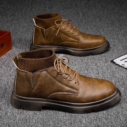 Winter Martin Boots Socks Mouth Locomotive Mens Shoes Casual Comfortable Mens Shoes Fashion Mens Sports Shoes mens sneakers