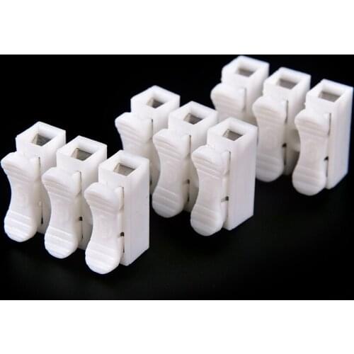 2018 New 20pcs New Electrical 3 Pins Cable Connectors CH3 Quick Splice Lock Wire Terminals For Led Strip