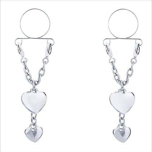 316L Surgical Steel Heart Nipple Ring Faux Nipple Ring Body Piercing