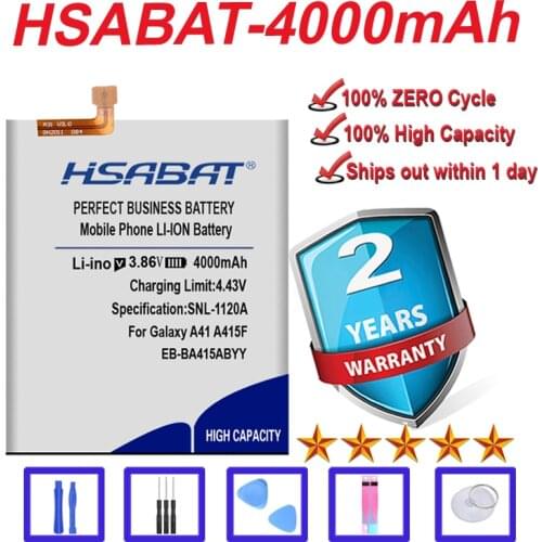 Top Brand 100% New 4000mAh EB-BA415ABYY Battery for Samsung Galaxy A41 A415F SM-A41 in stock