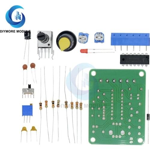 ICL8038 Function Signal Generator DIY Kit Set Sine Square Triangle Multi-channel Waveform DC 12V 50HZ-5KHz