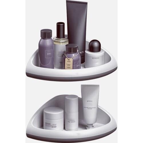 Creative Bathroom Tripod Bathroom Kitchen Hole-Free Storage Rack Strong Adhesive Seamless Plastic Storage Rack