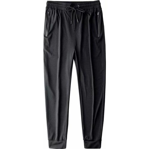Summer Thin Ice Tow Trousers Mens Loose Stretch Sports Pants