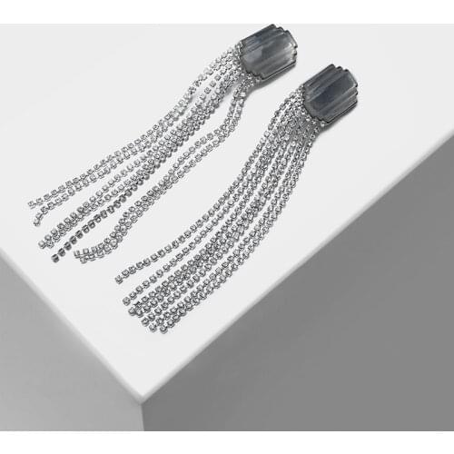 Amorita boutique tassels design fashion clip earrings