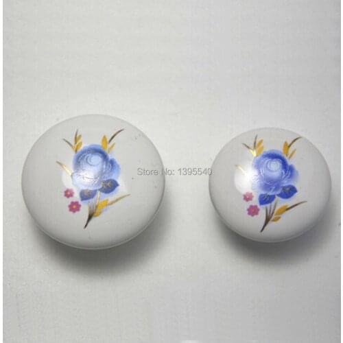 New 2pcs 38mm Ceramic Cabinet Drawer Knob Cartoon Cupboard Knob Bedroom Wardrobe Closet Knobs Dresser Pulls Shoesbox Pulls