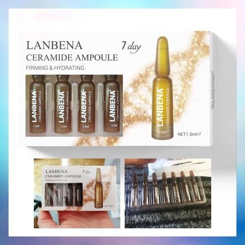LANBENA Ceramide Ampoule Serum Firming Hydrating Anti-Aging Lifting Nourishing Anti-Wrinkle Shrink Pores Skin Care For 7 Days