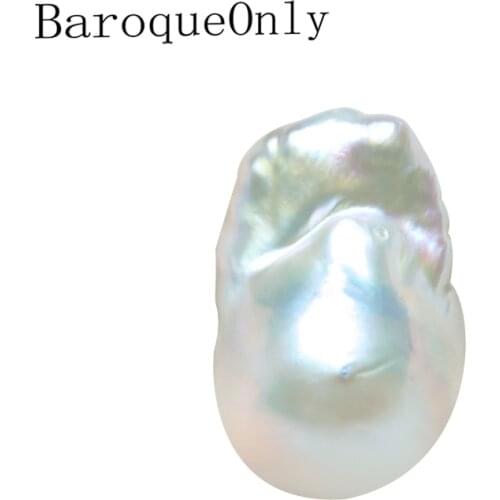 BaroqueOnly big size hig quality baroque pearl true freshwater irregular pearl making pendant/earrings high gloss BXO