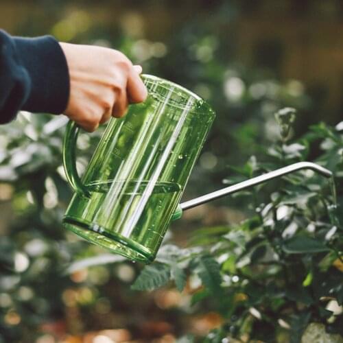 Plant Tool Sprinkler Spray Bottle Vintage Style Outdoor Removable Spout 1L Long Mouth Transparent Planting Flower Watering Pots