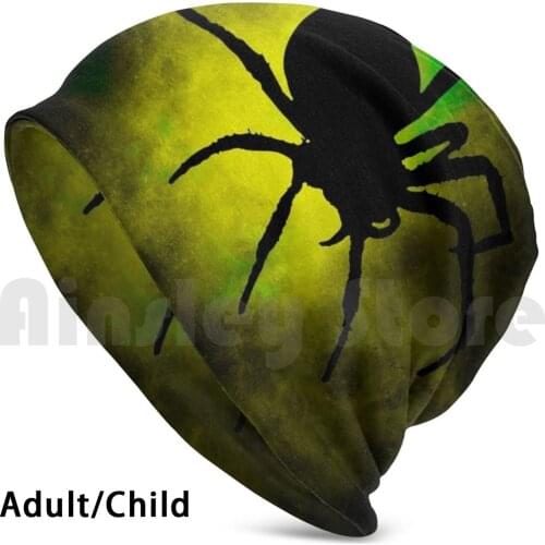 Spider Beanies Knit Hat Hip Hop Spider Spiders Web Spider Arachnid Web Halloween Tarantula Arachnophobia Cobweb