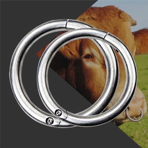 Livestock Cattle Bull Nose Ring Cattles Cow Nose Traction Clip Farming Equipment Farm Animal Supplies S/L C42