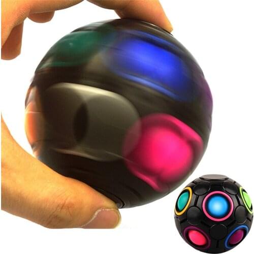 Fingertip Magic Rainbow Toys Puzzles Creative Maze Ball Autism Toys Funny Hand Game Anti Stress Brain Teaser Educational Toys
