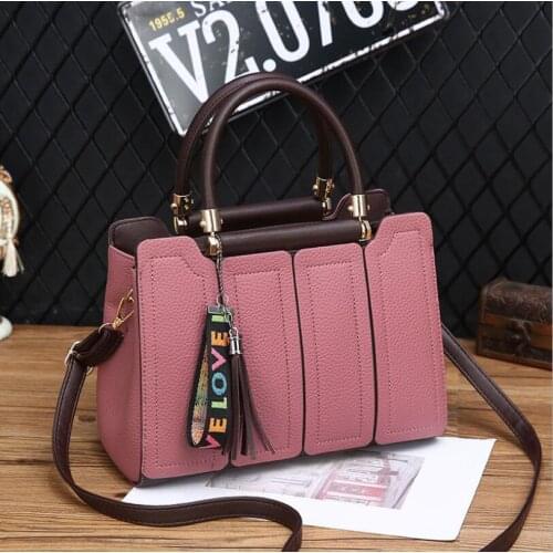 High-Quality Stitching Womens Bags 2021 New Fashion Womens Handbags Large Capacity One-Shoulder Messenger Bag Luxury Tote Bags