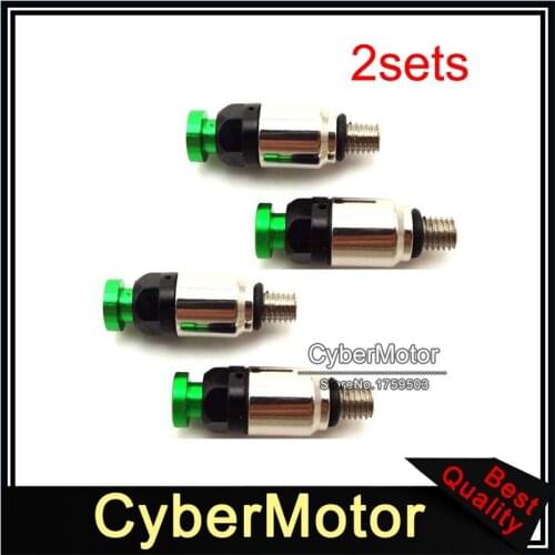 Green Motocross 5x0.8mm Suspension Front Fork Air Bleeder Valves For Mini Motard Pit Dirt Trail Motor Bike Motorcycle