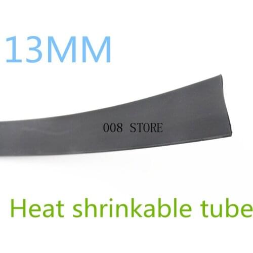 1 Meter/lot 2:1 Black 13mm Diameter Heat Shrink L62 Heatshrink Tubing Tube Sleeving Wrap Wire