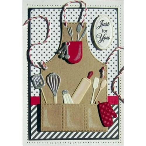 1Set Cutting Die Apron Series Cutting Dies DIY Craft Cards Scrapbooking Book Decoration Embossing Stencil Die Decor