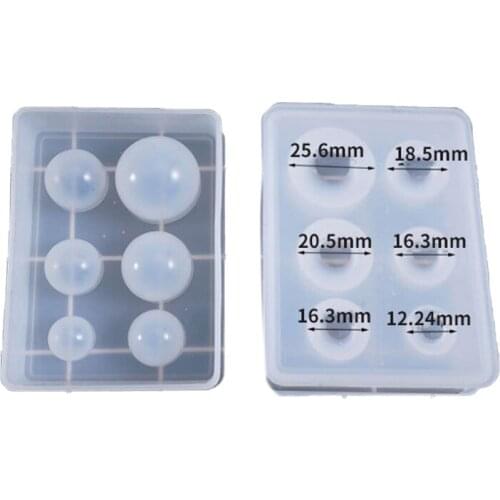 1PCS Multi-size Ball Mold Crystal Drop Gel Sphere Silicone Mold Star Ball Mold Silicon Molds For Resin Art