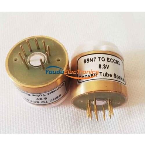 1PC Tube DIY Adapter Socket Converter 6SN7 TO ECC83 6.3V