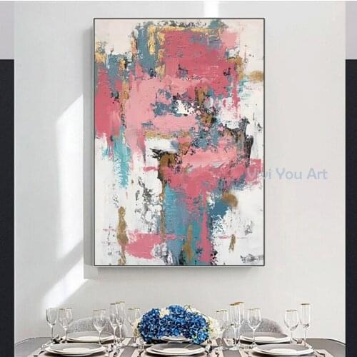 100%Art,Personality,Unique Characteristics Painting, Colorful Modern , Large Abstract , Living Room ,Nature Oil on Canvas