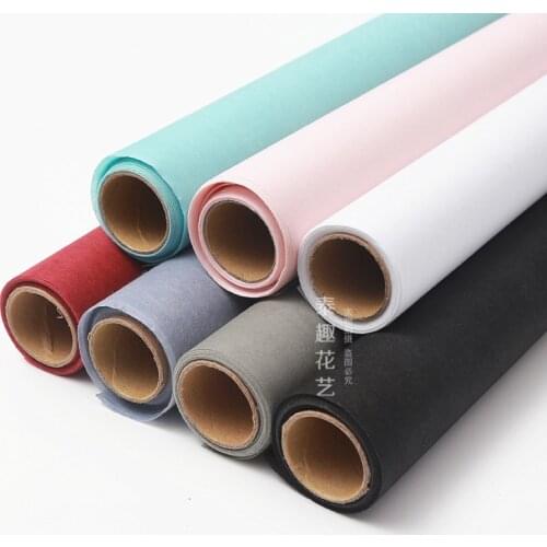 450cm/roll Silk Mist Material Paper Flower Wrapping Tool Craft Xmas Gift Packing Silk Cotton Tissue Paper Packaging Gift Bouquet