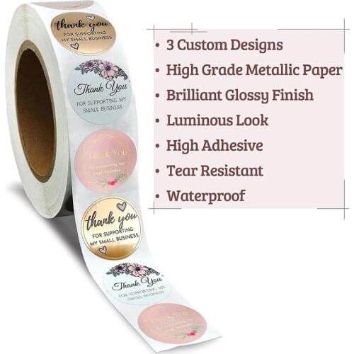 500pcs Thank You Stickers Gift Seal Label Handmade Scrapbooking Paper Tag Sealing Label Kids toys Gift Package Scrapbooking Stic