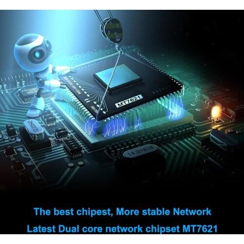 Cioswi 1200Mbps Office Network WiFi Router Openwrt Firmware Gigabit Router With 4 Strongth Signal Antennas 802.11ac