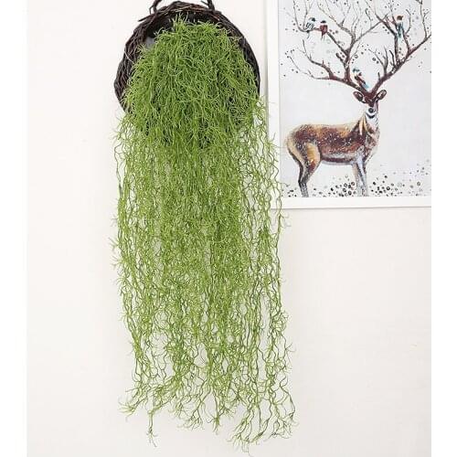 85cm Artificial Green Plants Wall Hanging Beauty Stubble Fake Vines Old People Beard Home Garden Wall Party Decoration