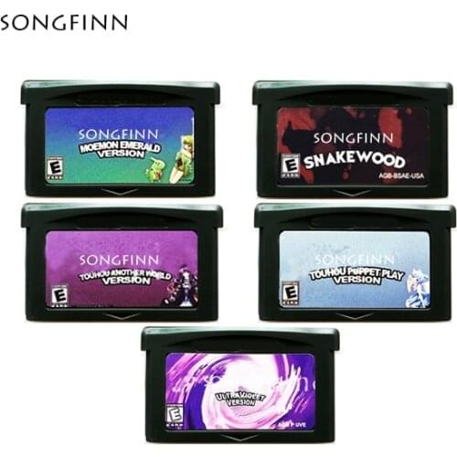 English Version Moemon Emerald Snakewood Ultraviolet for 32 Bit Video Game Cartridge Console Card Handheld Player