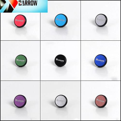 BARROW Black, silver, white ring water plug cover, water seal lock fittings, G1 / 4 screw gpu block fittings TLFDT-V1
