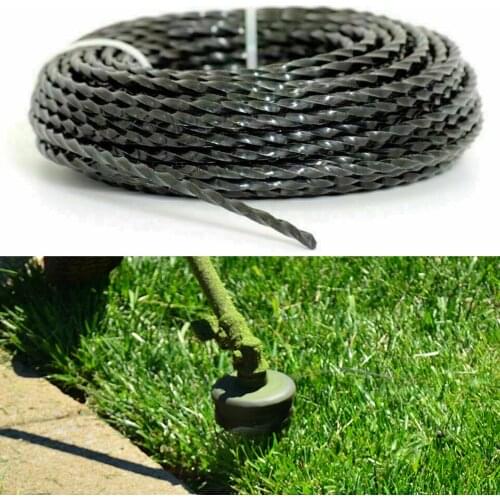 3MM X 15M Heavy Duty Lawn Mower Rope Line For For Brush Cutter Power Nylon Line Grass Cutting Weed Cutter Garden Tool