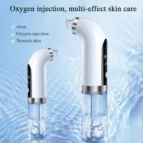 Small Bubble Pore Cleaner Electric Blackhead Remover Pimple Sucker Three Level Suction USB Charging Heating Blackhead Removal
