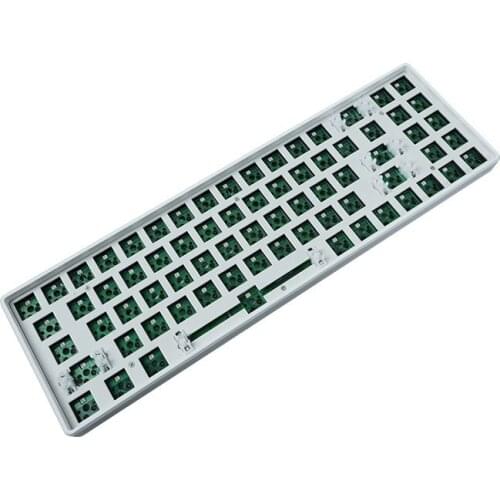 Tom72 BT 2.4g Type-c Mechanical Keyboard DIY Kits Hot Swappable PCB With Stabilizer Aluminum Plate Plastic Case 2000Ahm Battery