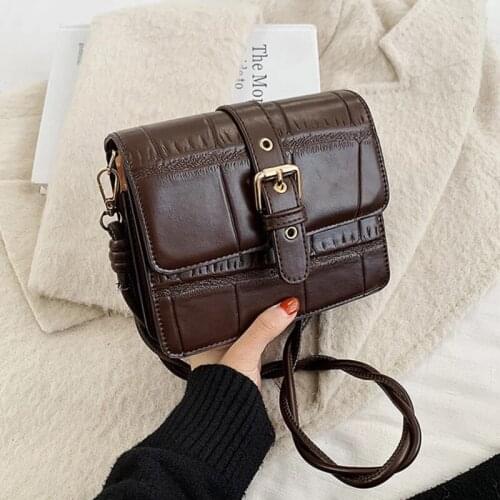 New 2020 Vintage Designer Small PU Leather Women Bag Crossbody Bags For Women Shoulder Messenger Handbags Fashion Hand Bag