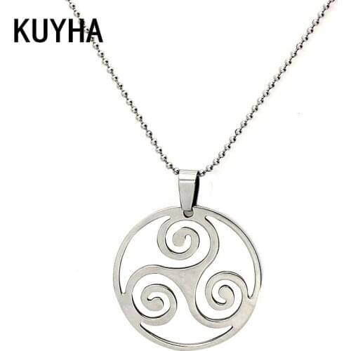 Novelty Jewelry Silver Color Necklaces Hollow Carved Plant Pendant & Chain Metal Trendy Silver Color Necklace Men/Women