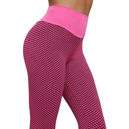 Hirigin New Fashion Womens Solid Color Fitness Yoga Pants High Waist Sports Leggings Tight Slim Mesh Trousers