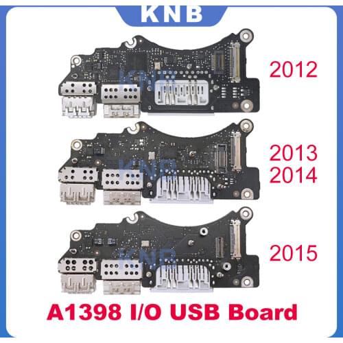 Original Laptop A1398 I/O USB HDMI SD Card Reader Board for MacBook Pro Retina 15" A1398 Usb Board 2012 2013 2014 2015 Year