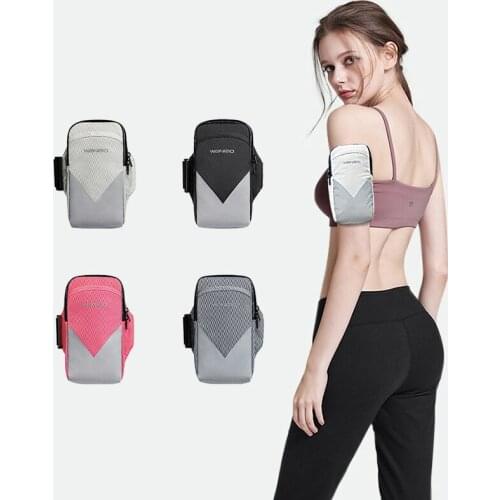 Outdoor Sports Running On Hand Armband Bag Case For iPhone 12 11 Pro Max Gym Fitness Zipper Phone Pouch Bags For Samsung Xiaomi