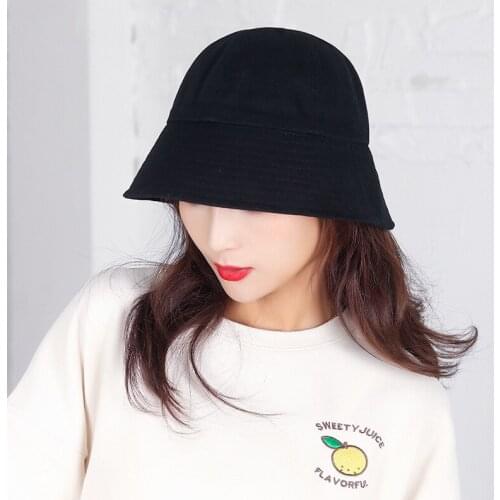 Washed Cotton Bucket Hat Wide Brim Fishermans Hat Unisex Outdoor Summer Hat Travel Beach Cap