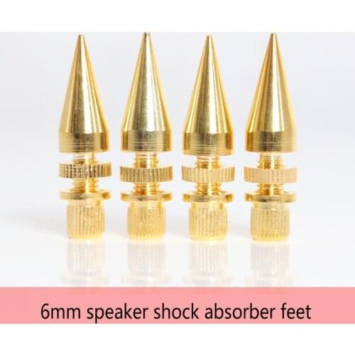 Speakers Stand Feet Base Pad Loudspeaker Cone Floor Foot Nail Pure Copper Shockproof Feet Mat for Speaker Amplifier DVD T84D