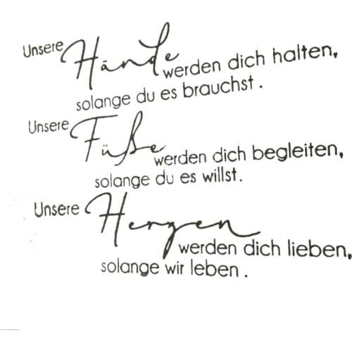 German Words Transparent Clear Silicone Stamp/Seal for DIY scrapbooking/photo album Decorative clear stamp A1079