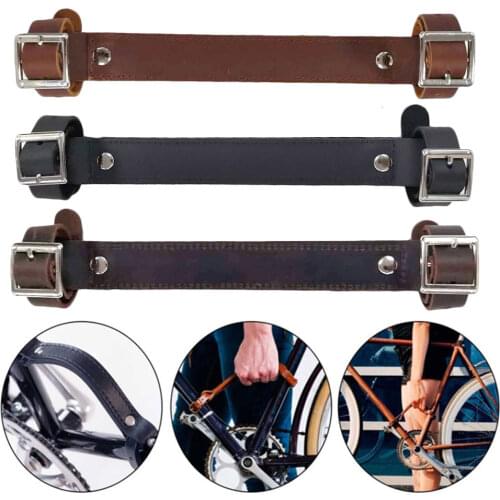 3 Colors Folding Bicycle Leather Strap Frame Protection For Brompton Bike Protection Portable Handle