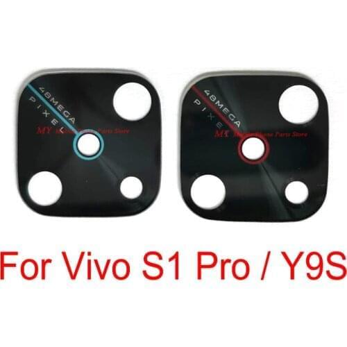 New Top Quality Rear Camera Glass Lens For Vivo S1 Pro / Y9S Back Big Camera Lens Glass Cover With Sticker Replacement Parts