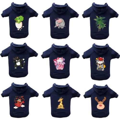 Warm Dog Clothes For Small Dog Winter Christmas Deer Padded Clothes Pet Dog Coat Jacket Puppy Outfit Yorkie Chihuahua Clothes