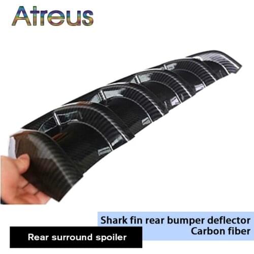 Universal Car Rear Bumper Spoiler ABS Stickers for Citroen C4 C5 Hyundai Solaris I30 Ix35 Creta Ford Fiesta Fusion Opel astra j