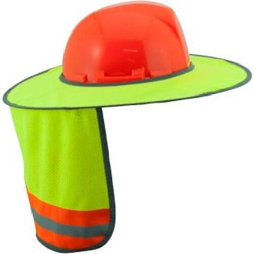 High Quality Sunhat Hard Hat Sunshield Full Brim Mesh Neck Sunshade High Visibility for Welders Health and Safety