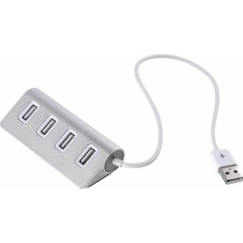 Mini 4 Port USB 2.0 HUB High Speed Splitter Adapter Hub with Cable