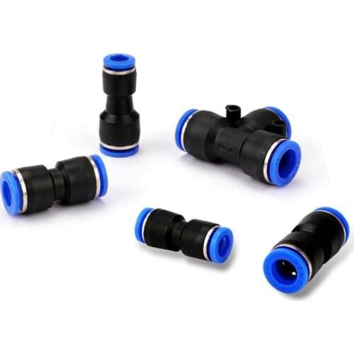 10/50/100pcs PU pneumatic quick connector 4-16mm Pneumatic Fitting Pipe Connector Tube Air Quick Fittings Water Push In Hose