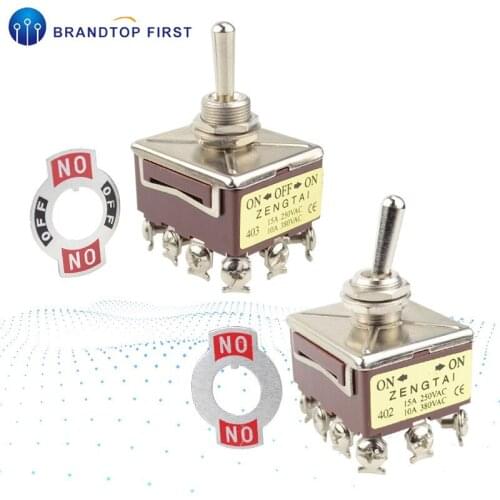 12pin 403 ON-OFF-ON 402 ON-ON 12mm toggle switch rocker switch