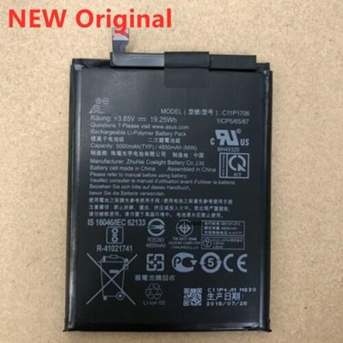 100% NEW Phone Battery For ASUS C11P1706 Zenfone Max Pro M1 6.0 Inch ZB601KL ZB602KL X00TDB X00TDE 5000mAh + Free tools