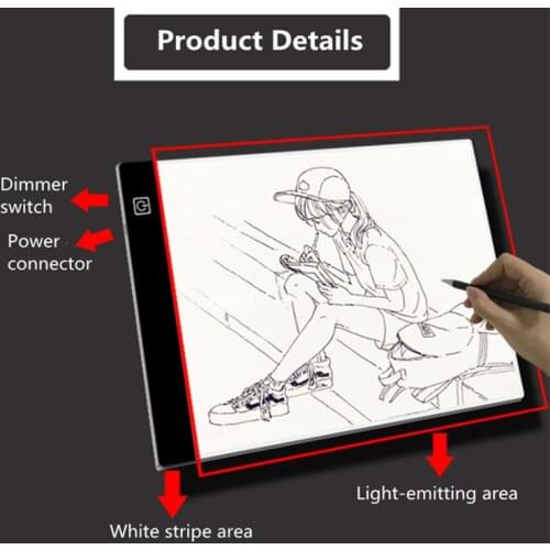 Diamond Painting Translucent Led Copy Table A4 A3 Copy Table Carbon Copy Board Diamond Painting Tool