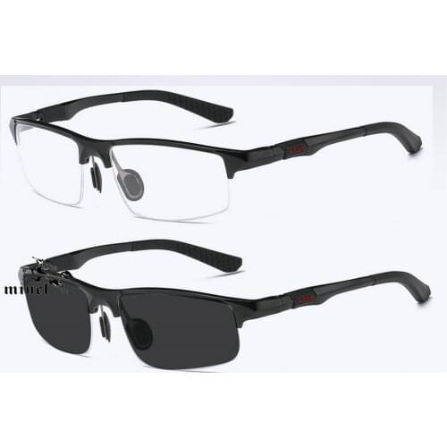 Aluminum Magnesium Sunglasses Photochromic Reading Glasses for Men Hyperopia Presbyopia with Diopters Outdoor Presbyopia NX